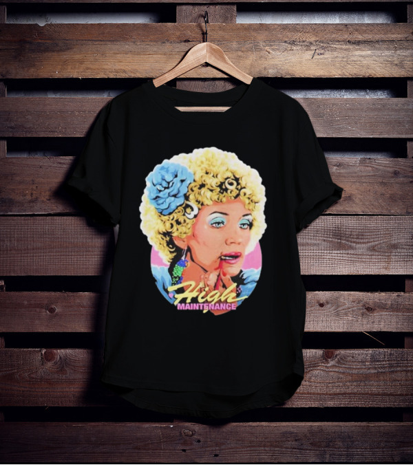 Kath Day-Knight Applying Lipstick High Maintenance T-Shirt