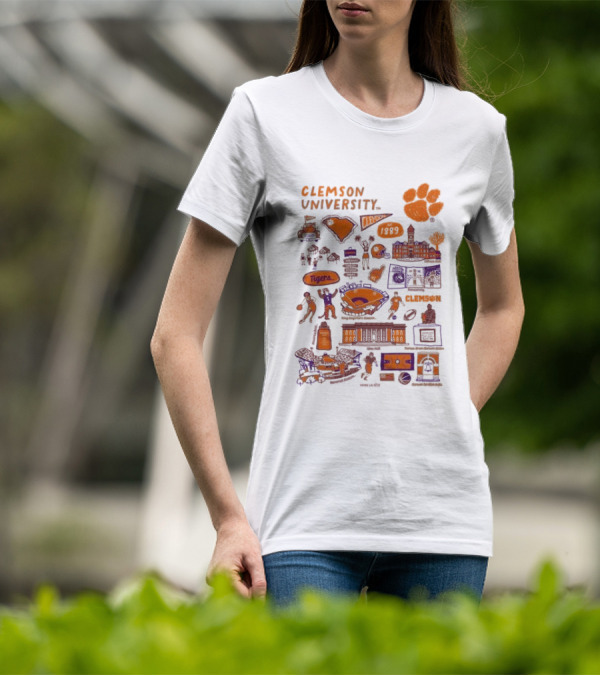 Toddler Vive La Fete White Clemson University Tigers 1899 Impressions T-Shirt