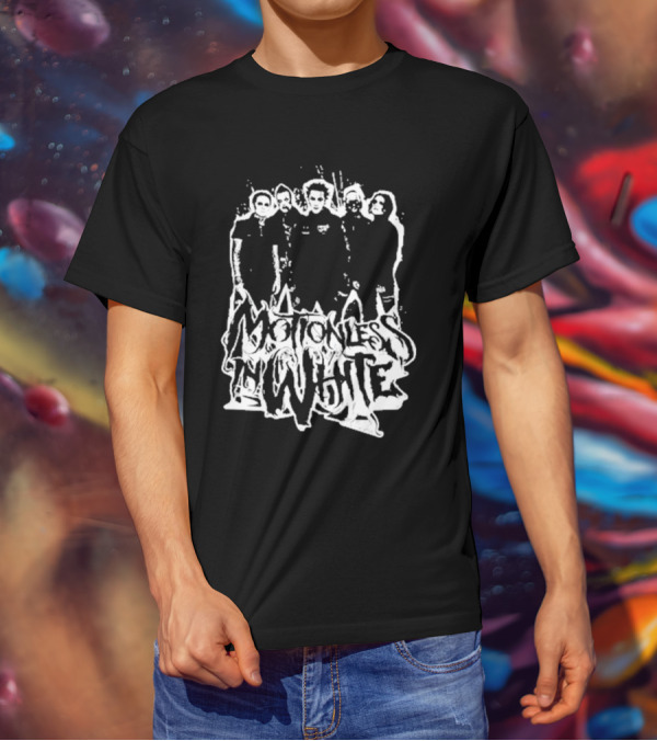 Motionless In White Band Members Paint Splatter T-Shirt