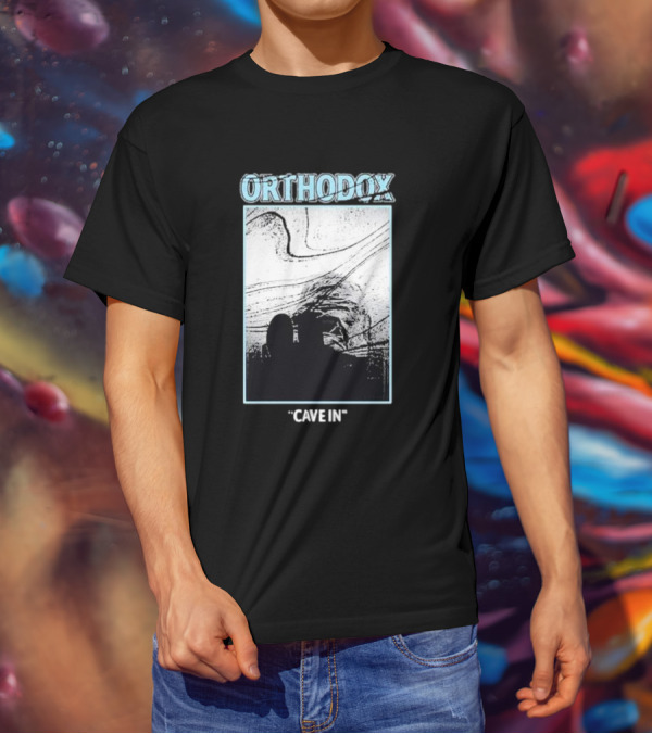 Orthodox Cave In Monochrome Abstract T-Shirt