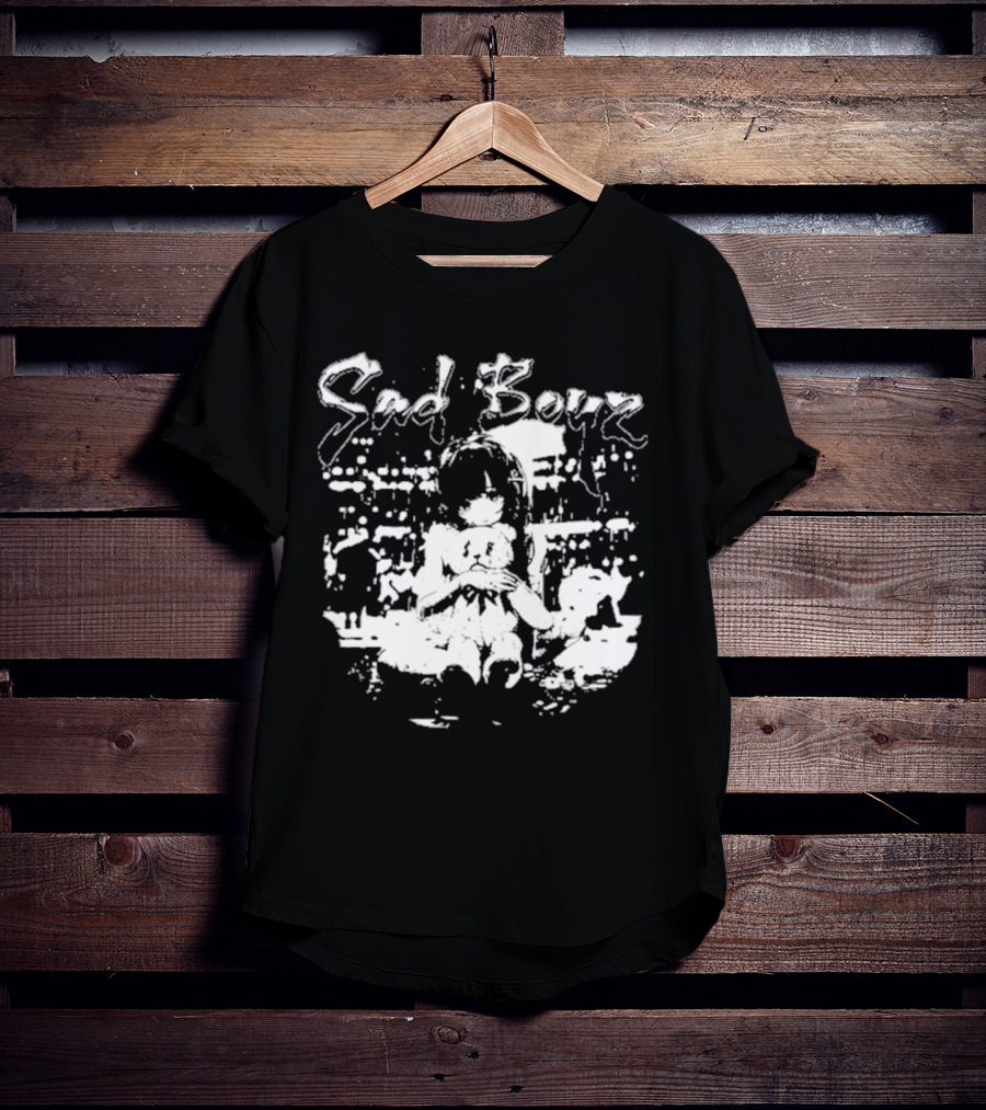 Sad Boyz Sad Bear Girl Cityscape T-Shirt