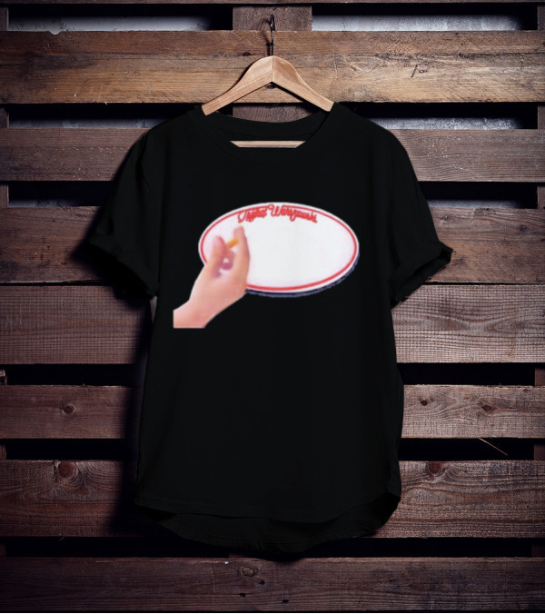 Trójkąt Warszawski White Plate With Hand And Cigarette T-Shirt