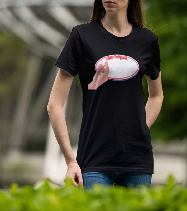 Trójkąt Warszawski White Plate With Hand And Cigarette T-Shirt
