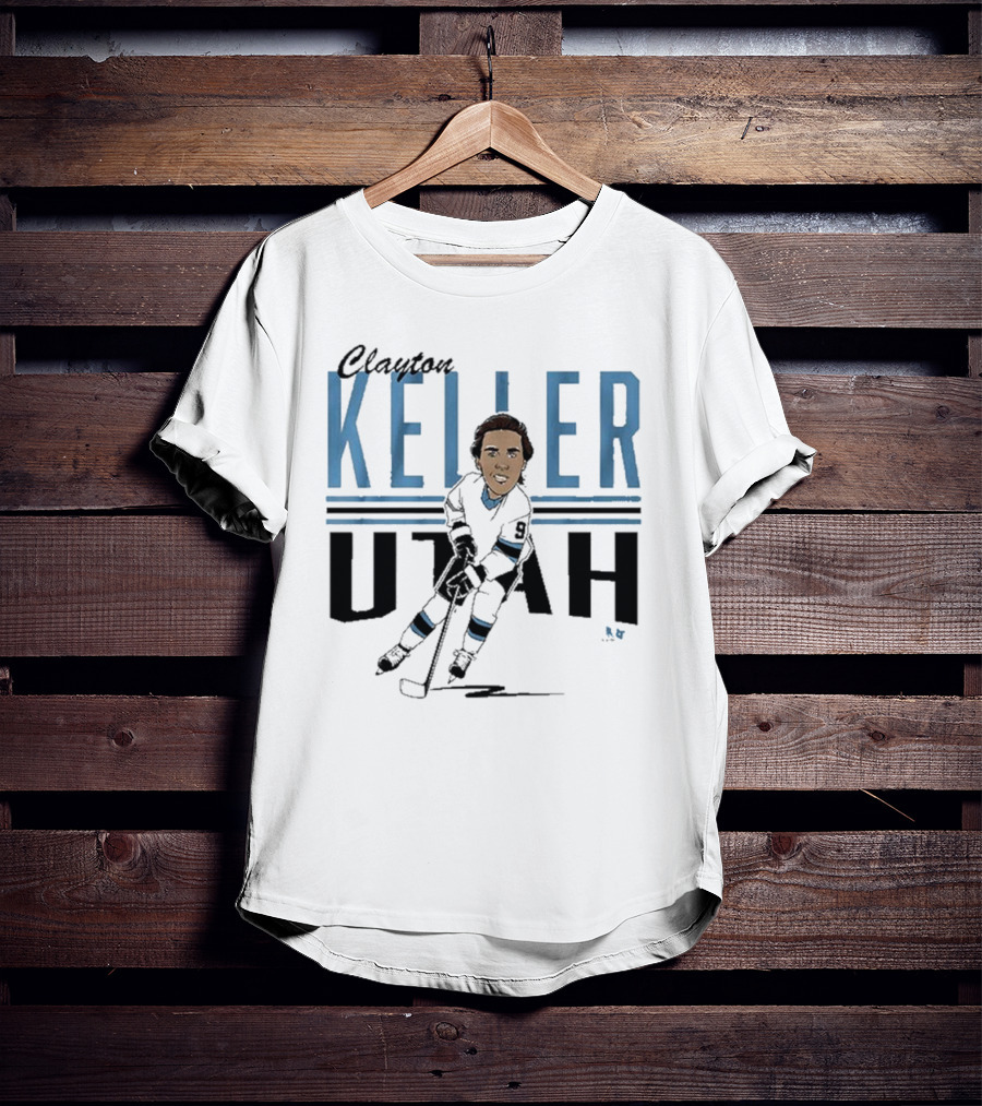 Clayton Keller Utah Center Ice Caricature T-Shirt