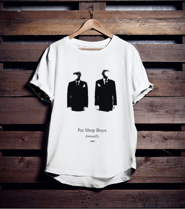 Pet Shop Boys Annually 2025 Black Suit T-Shirt