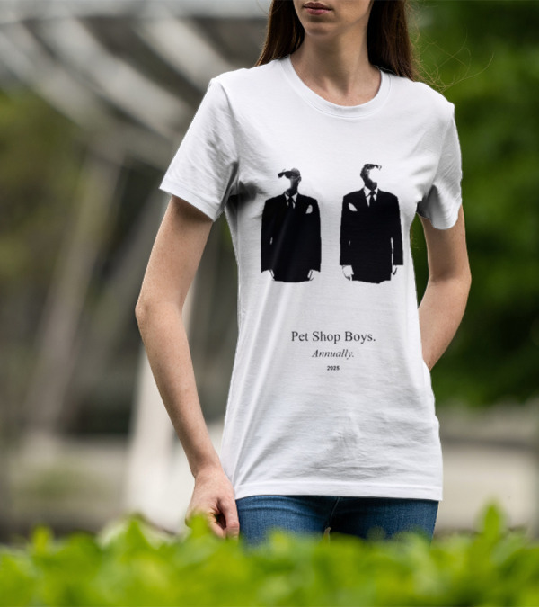 Pet Shop Boys Annually 2025 Black Suit T-Shirt