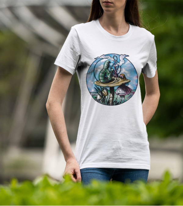 Red Hot Chili Peppers X Freaktopia Caterpillar Mushroom Wonderland T-Shirt