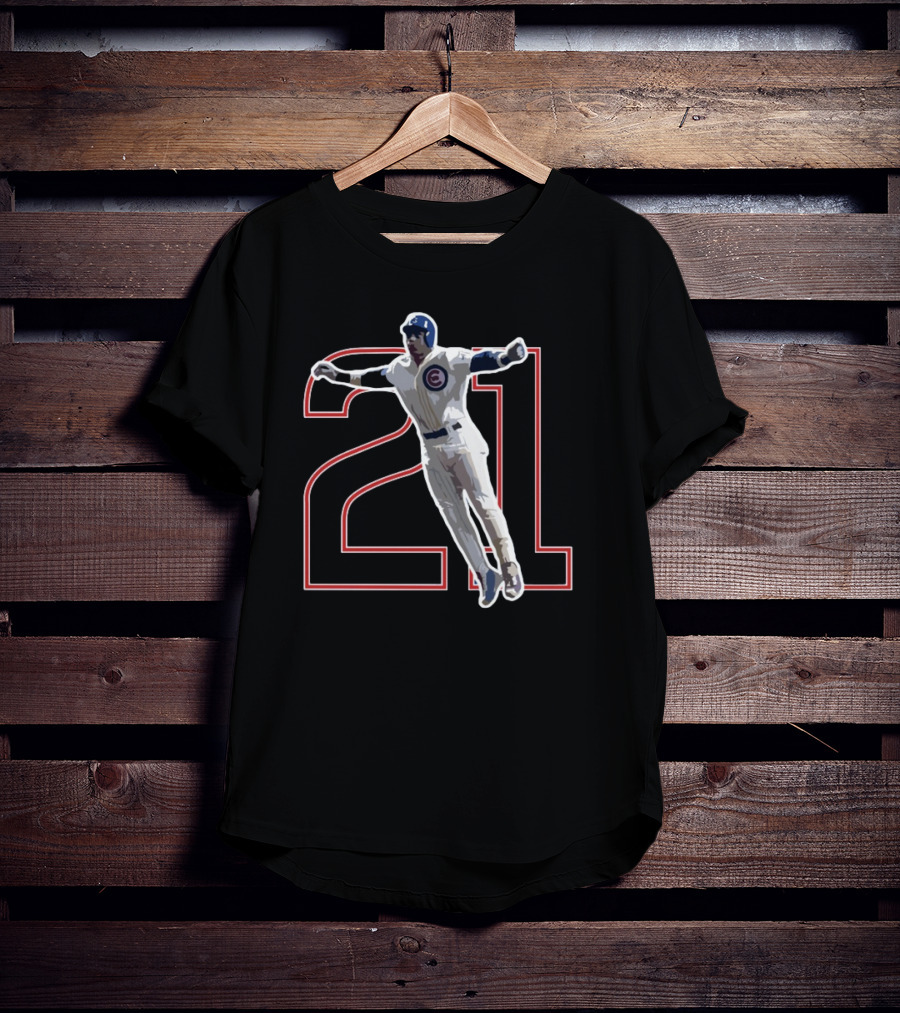 Sammy Sosa 21 Jump Pose Chicago Cubs Legend T-Shirt