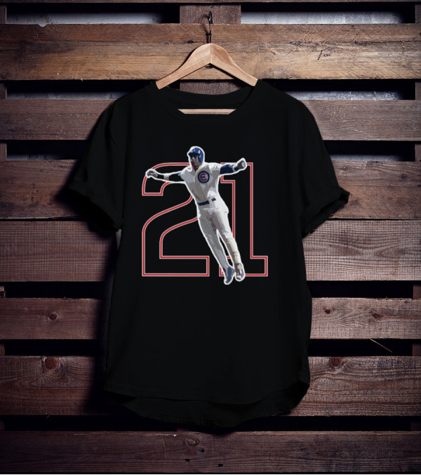 Sammy Sosa 21 Jump Pose Chicago Cubs Legend T-Shirt