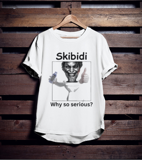 Skibidi Toilet Jonkler Why So Serious Meme Head With Phone Thumbs Up T-Shirt