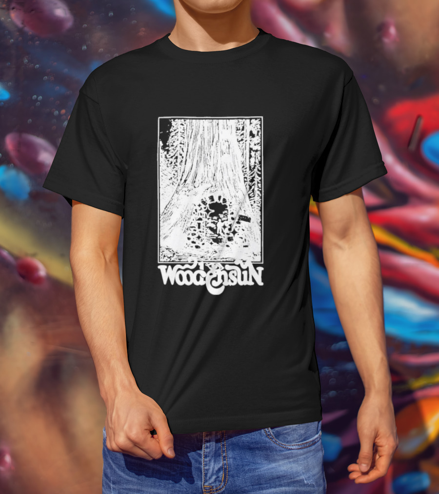Woodensun Enchanted Realm Beneath The Giant Tree T-Shirt