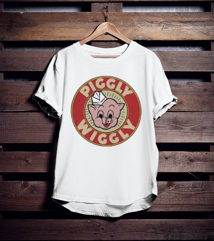 Piggly Wiggly Vintage Retro Logo Iconic Pig Image T-Shirt