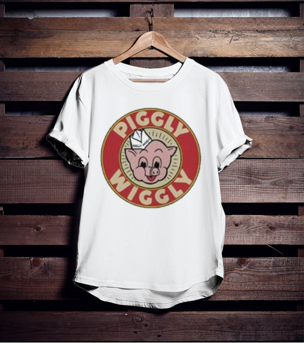 Piggly Wiggly Vintage Retro Logo Iconic Pig Image T-Shirt