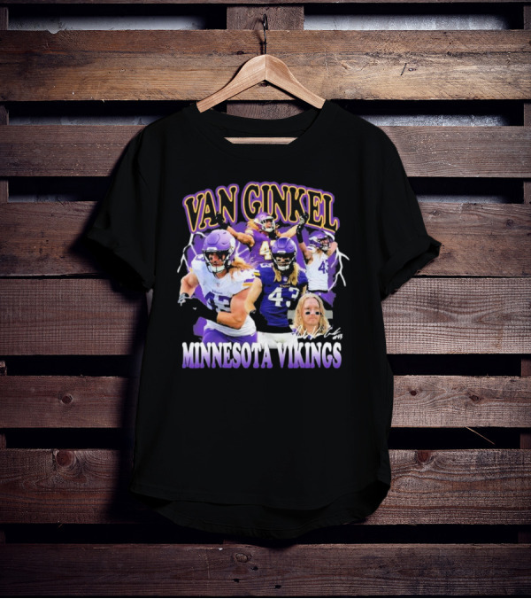 Van Ginkel Minnesota Vikings Football Player T-Shirt