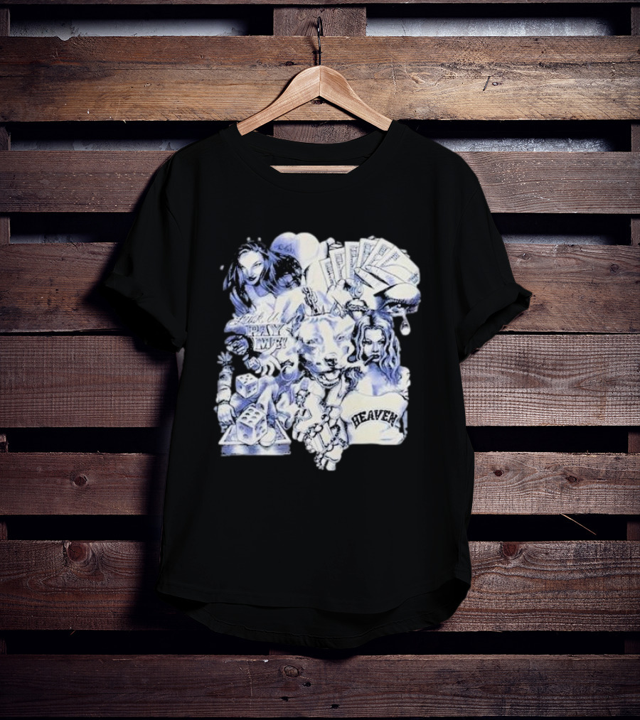 Geezyworld Heaven OTX FYPM Dice Cards Chains Women T-Shirt