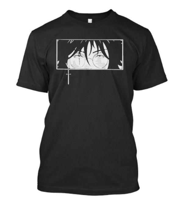Mercy Zenin Maki Eyes Anime Manga Style Cross T-Shirt
