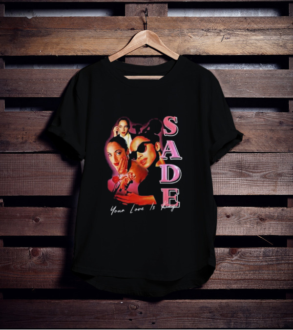 Sade Your Love Is King Homage Deluxe Retro Collage T-Shirt