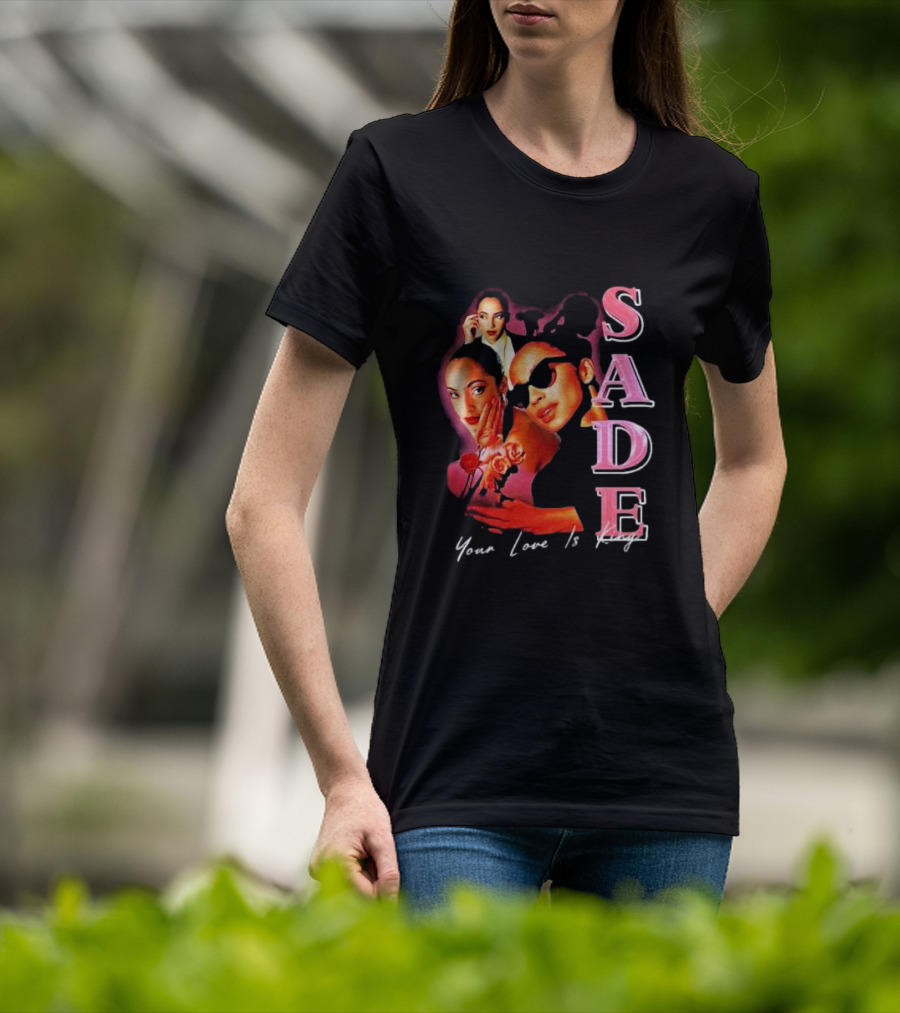 Sade Your Love Is King Homage Deluxe Retro Collage T-Shirt