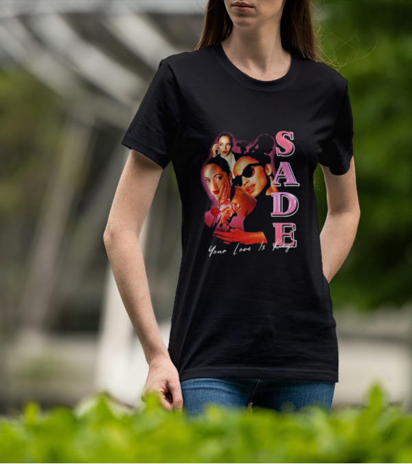 Sade Your Love Is King Homage Deluxe Retro Collage T-Shirt