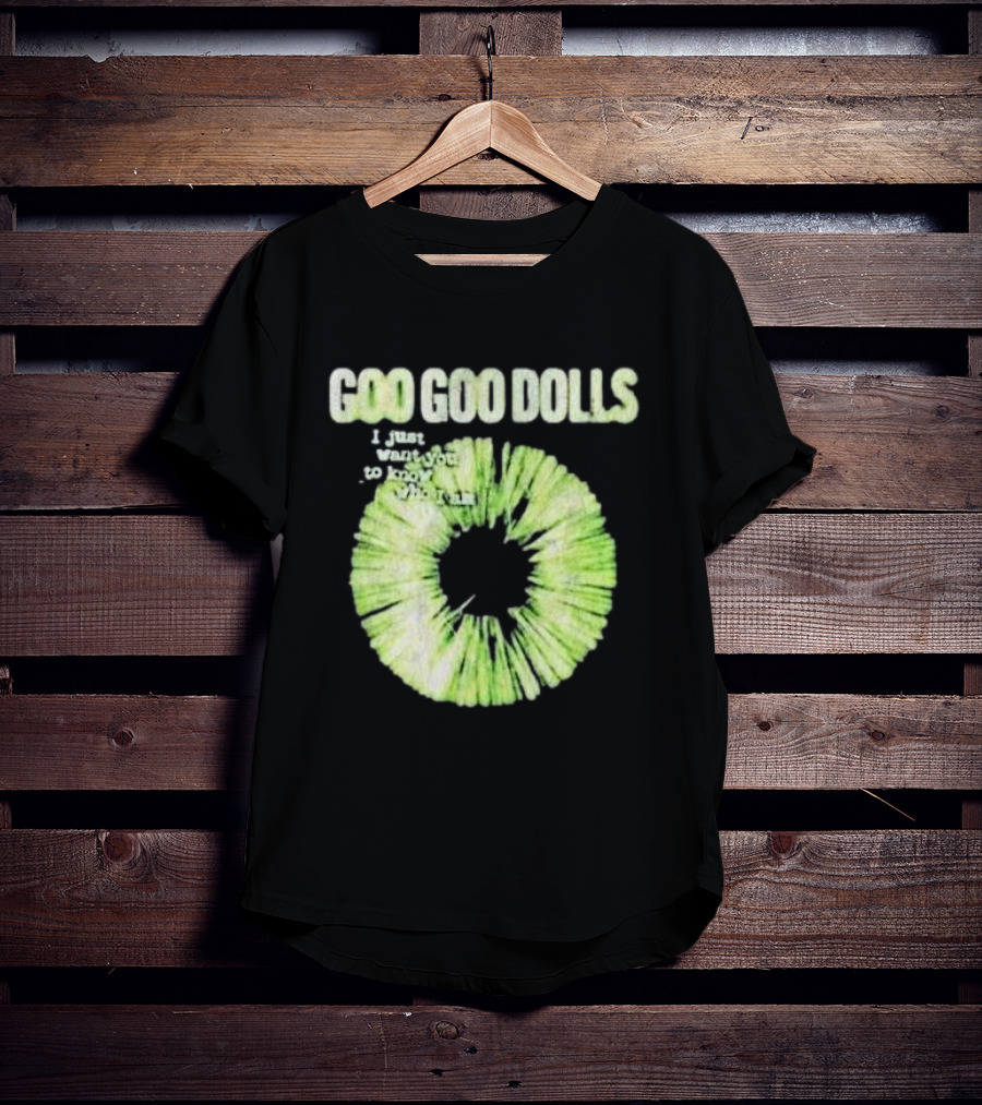 Goo Goo Dolls I Just Want You To Know Who I Am Green Circular T-Shirt