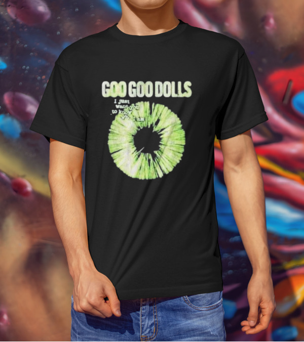Goo Goo Dolls I Just Want You To Know Who I Am Green Circular T-Shirt