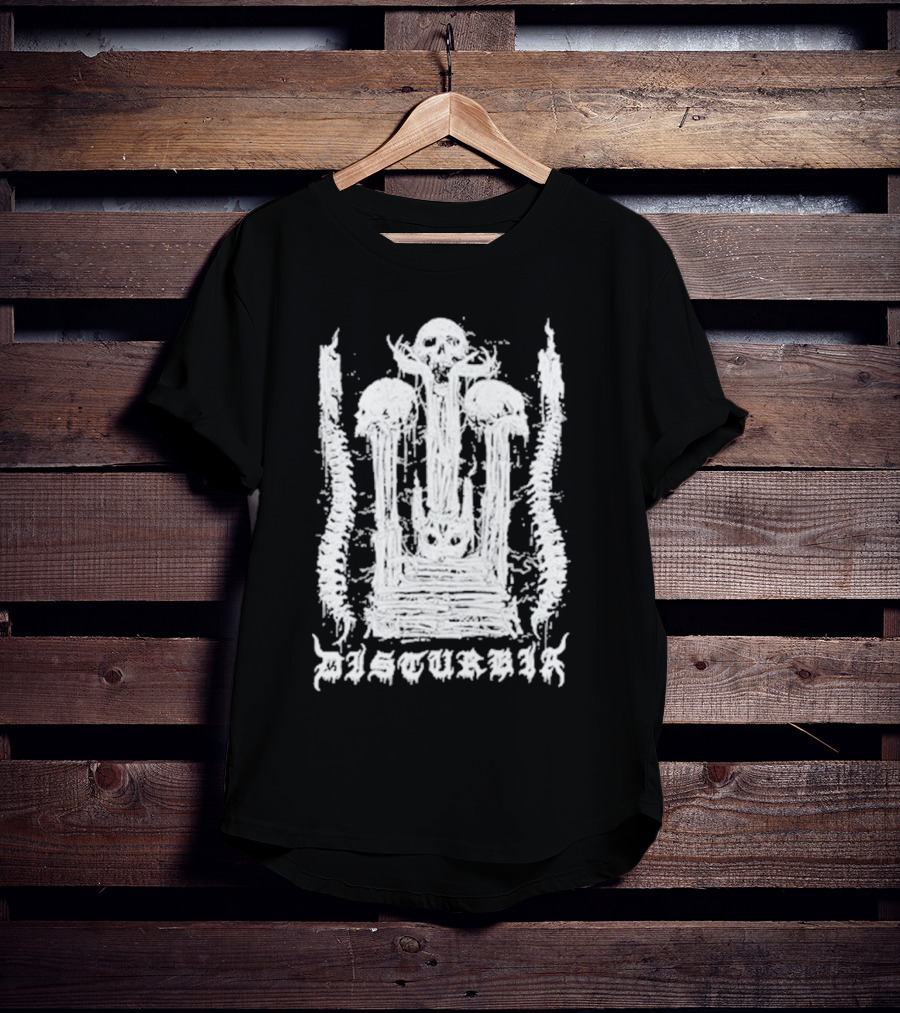 Xenomort Disturbia Skull And Spinal T-Shirt