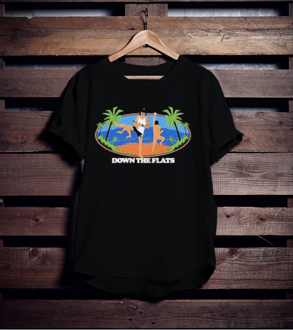 Alpha Blokes Down The Flats Beach Fun Tropical Vibes T-Shirt