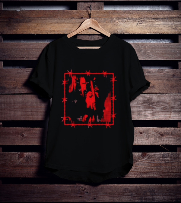 Avril Lavigne Red Barbed Wire Devil Horns T-Shirt