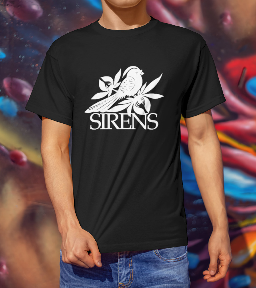 Sirens Bird Logo Black T-Shirt