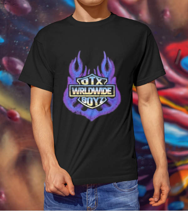 Geezyworld Otx Wrldwide Boyz Flame T-Shirt