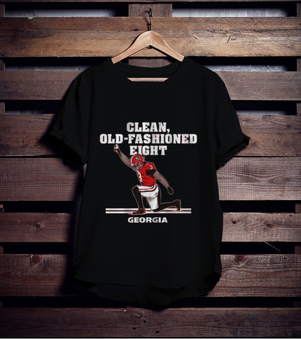 Georgia Football Clean Old-Fashioned Eight T-Shirt
