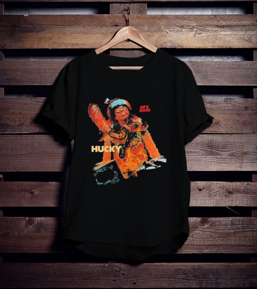 Hucky Holiday Horror He’s Back T-Shirt
