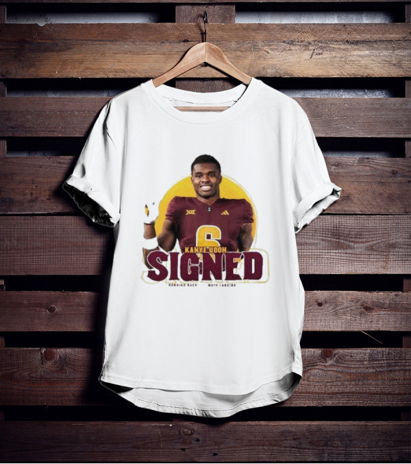 Kanye Udoh Signed Running Back Mays Landing Nj Football Player Number 6 T-Shirt