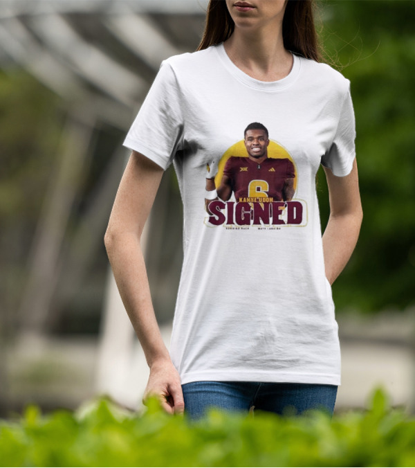 Kanye Udoh Signed Running Back Mays Landing Nj Football Player Number 6 T-Shirt
