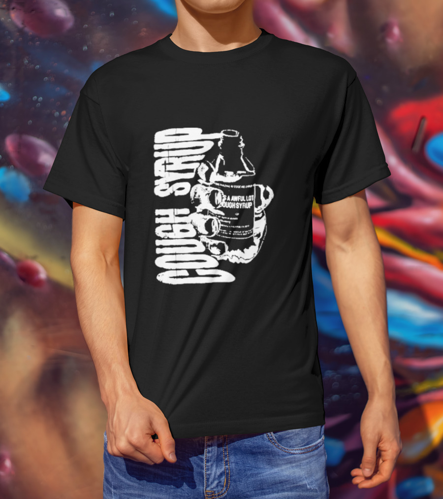 Awful Lot Of Cough Syrup Warning Bottle T-Shirt