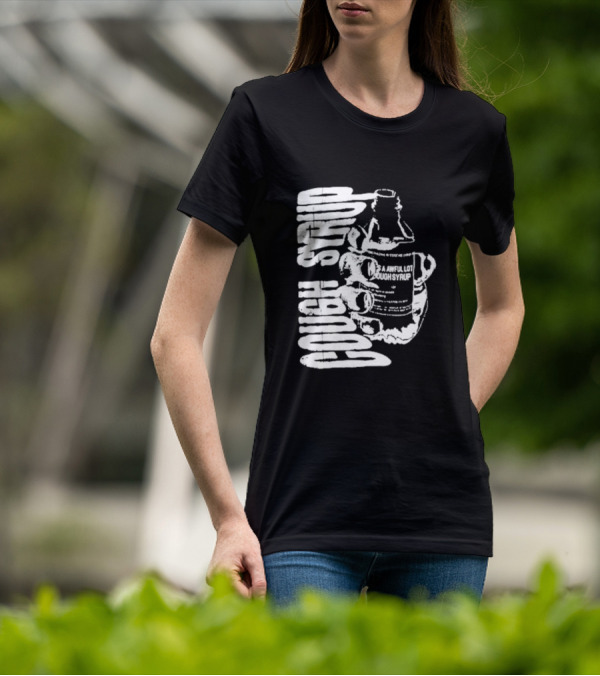 Awful Lot Of Cough Syrup Warning Bottle T-Shirt