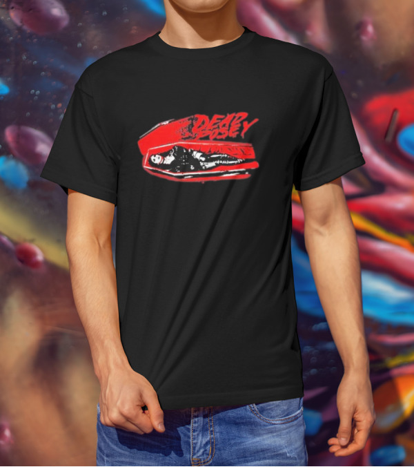Dead Posey Coffin Red And Black Rock T-Shirt
