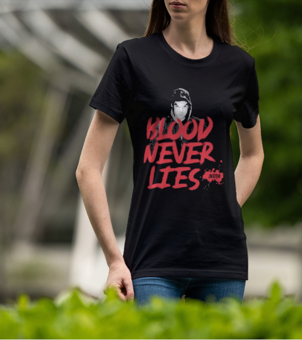 Dexter Blood Never Lies Hoodie Portrait Spatter T-Shirt