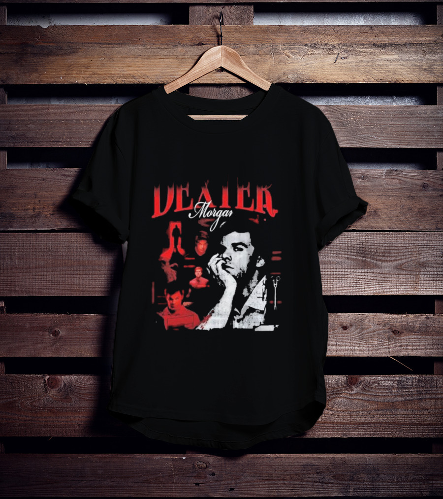 Dexter Morgan Heartthrob Iconic Red And Black T-Shirt