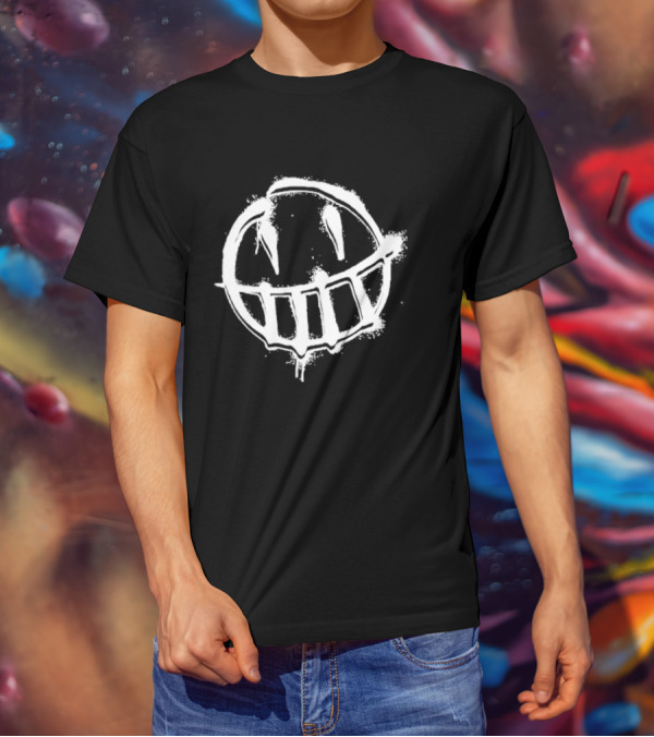 Spencers Online The Boys Graffiti Smiley Face T-Shirt