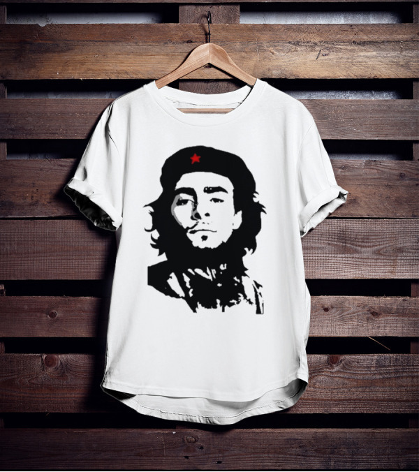 Luigi Mangione Che Guevara Iconic Red Star Beret Face T-Shirt