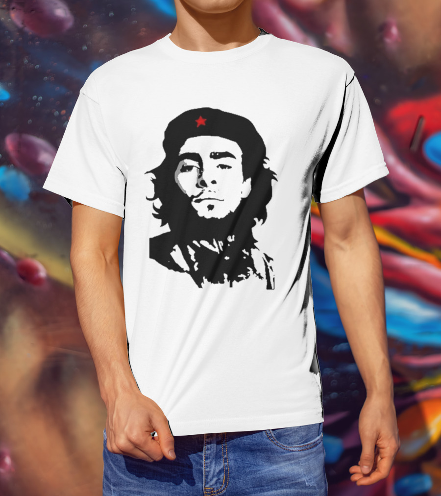 Luigi Mangione Che Guevara Iconic Red Star Beret Face T-Shirt