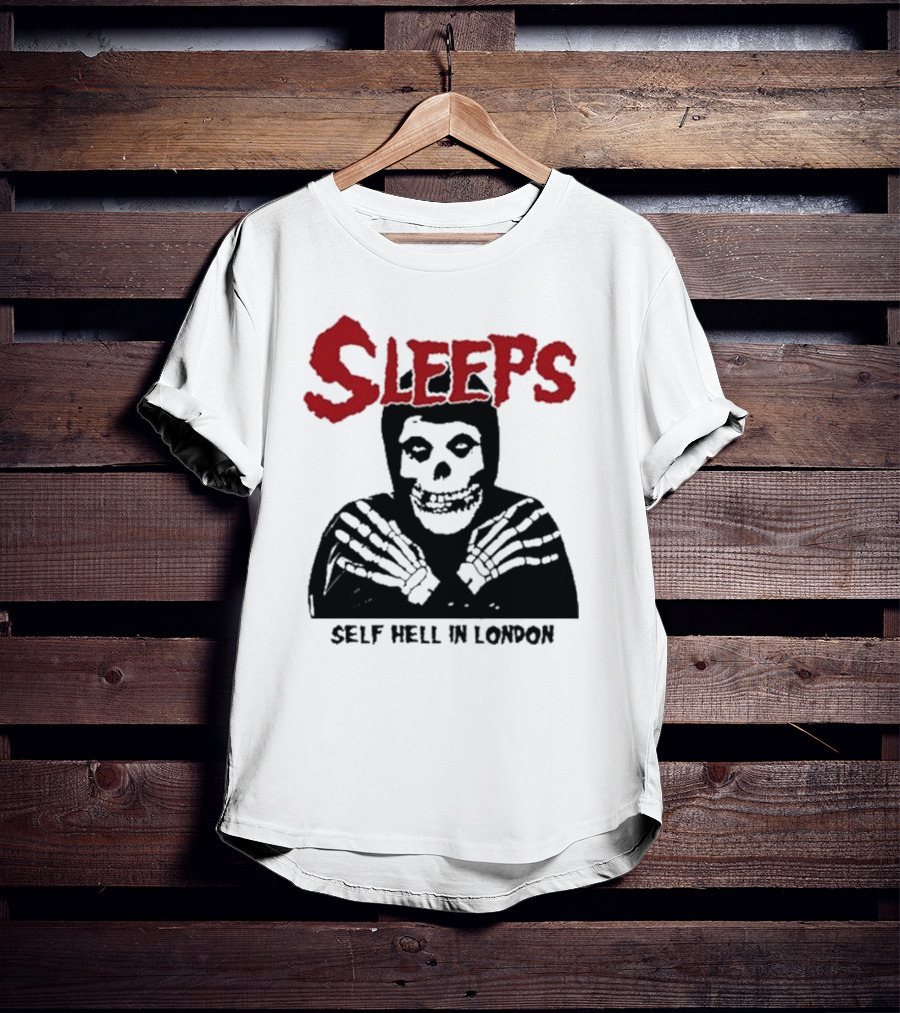 SLEEPS Self Hell In London Skeleton T-Shirt