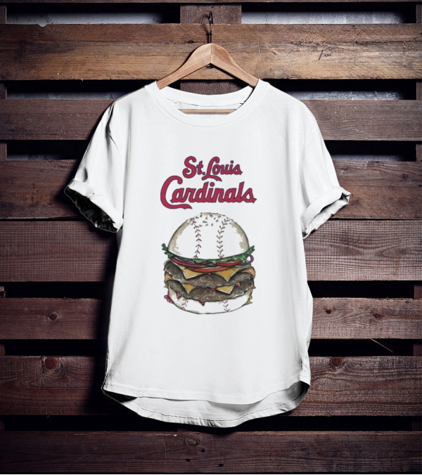 St. Louis Cardinals Baseball Burger T-Shirt