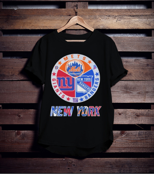New York Mets Giants Rangers New York T-Shirt
