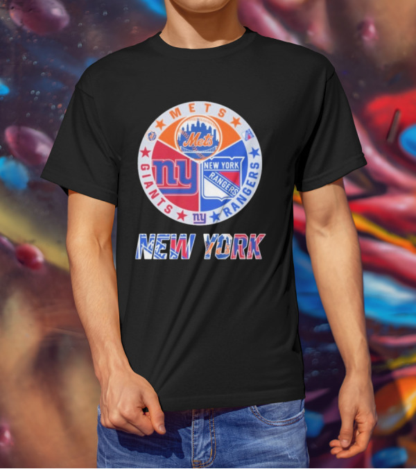 New York Mets Giants Rangers New York T-Shirt