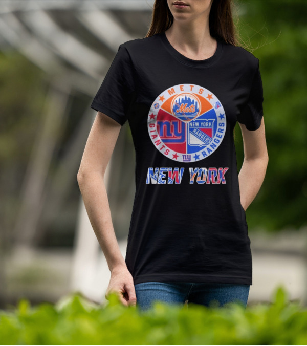 New York Mets Giants Rangers New York T-Shirt