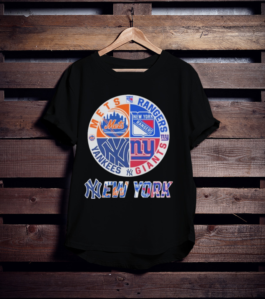 Mets Rangers Giants Yankees New York T-Shirt