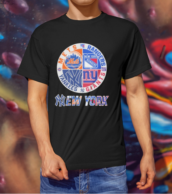 Mets Rangers Giants Yankees New York T-Shirt