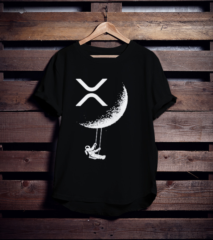 X-Moon Astronaut Swinging Beneath Lyndsey Wearing's Symbolic T-Shirt